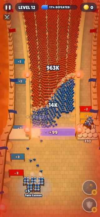 Siege: the blue legion pushing into a desert horde
